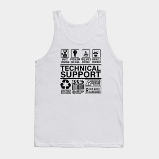 Technical Support Funny Computer Engineer Tank Top